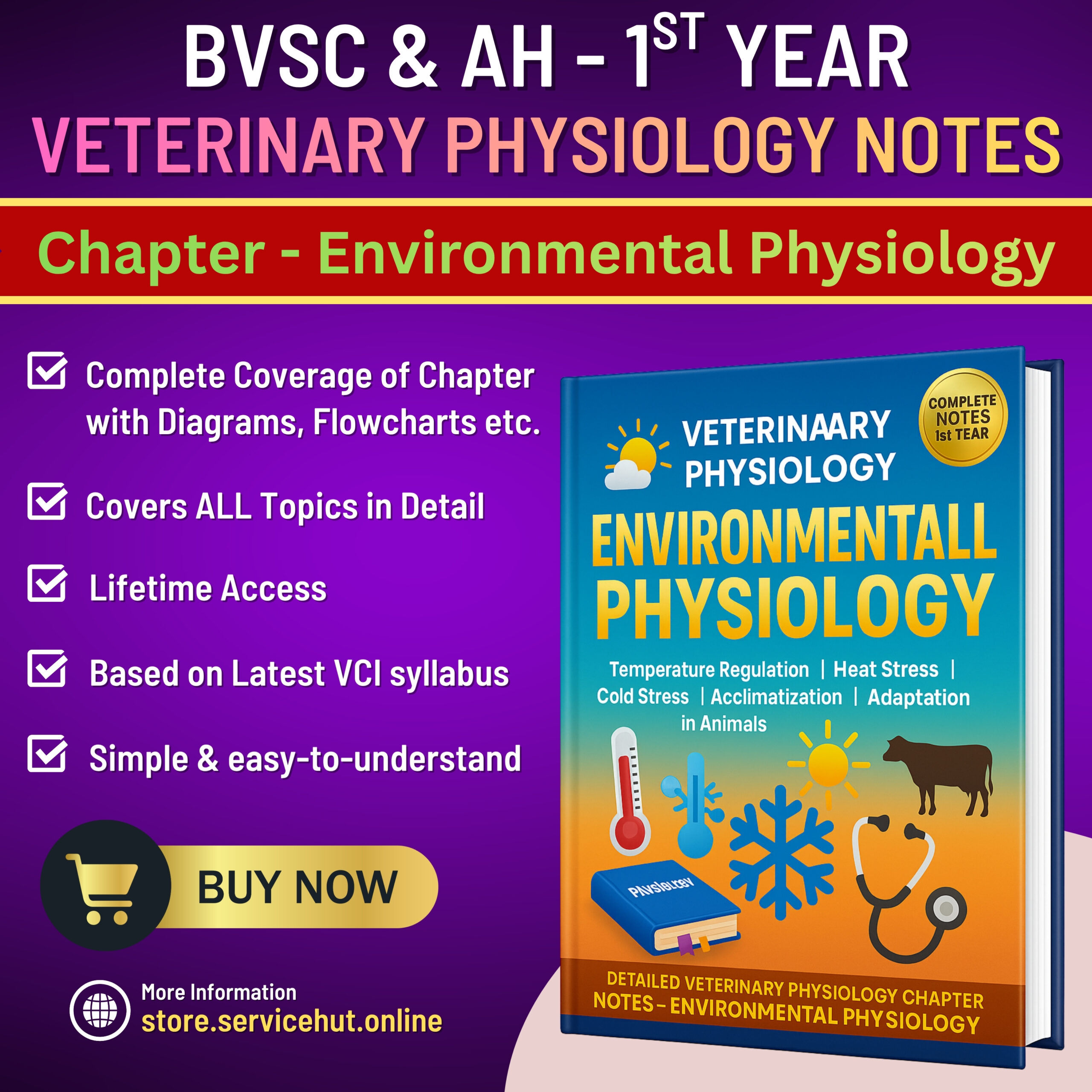veterinary physiology – environmental physiology (bvsc & ah 1st year) | complete handwritten notes (latest vci syllabus) veterinary physiology – environmental physiology (bvsc & ah 1st year) | complete handwritten notes (latest vci syllabus)