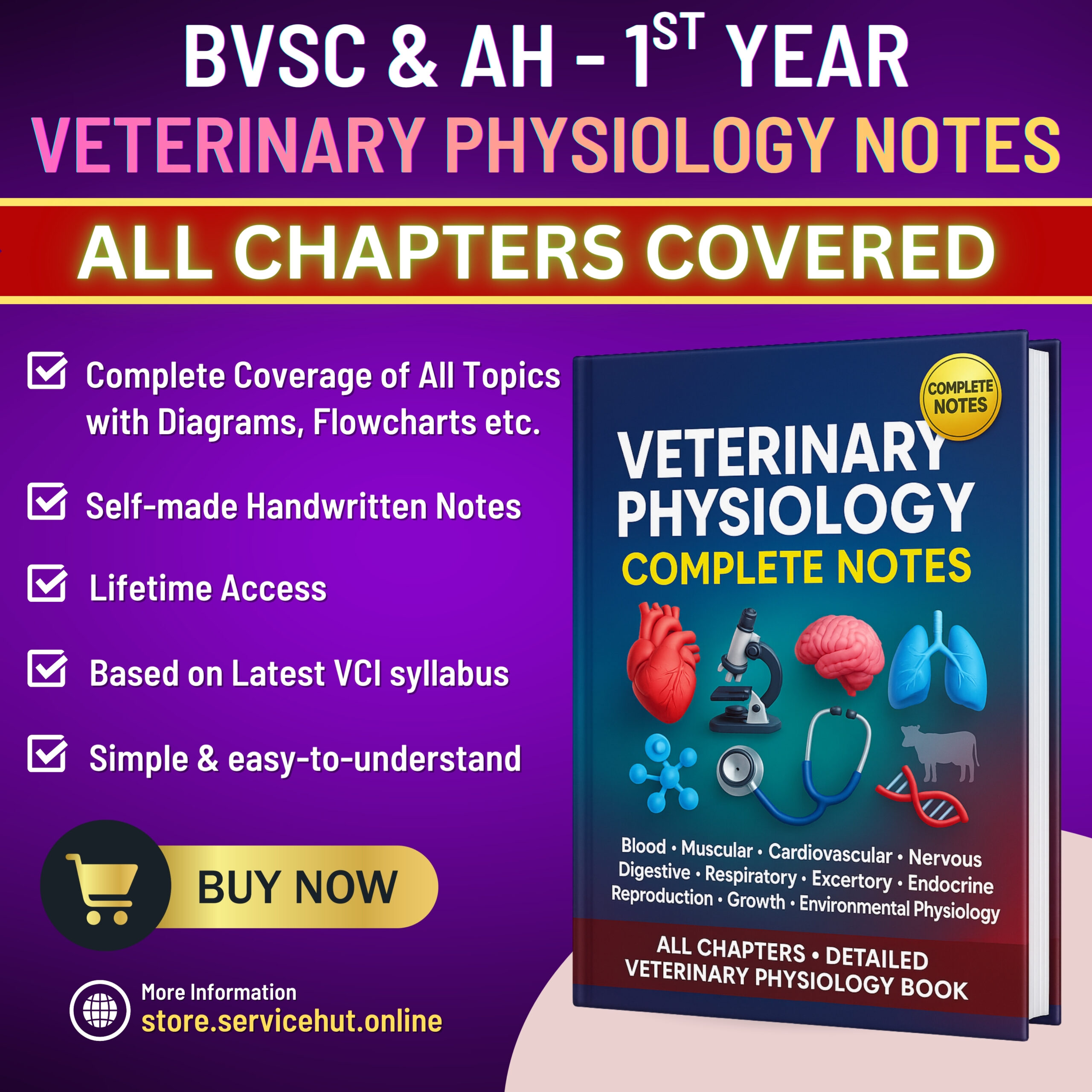 veterinary physiology – complete handwritten notes (bvsc & ah 1st year) | all chapters covered as per latest vci syllabus veterinary physiology – complete handwritten notes (bvsc & ah 1st year) | all chapters covered as per latest vci syllabus